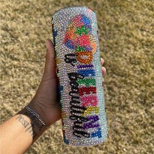 Colorful Rhinestone Tumbler